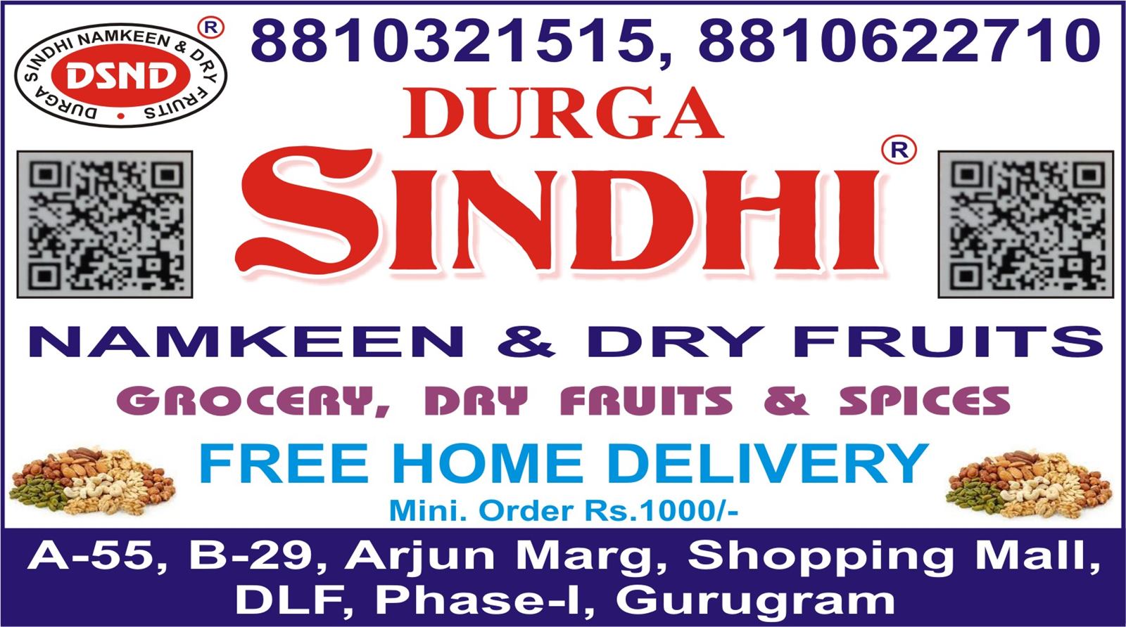 DURGA SINDHI NAMKEEN & DRY FRUITS